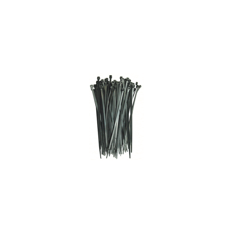 CINCHOS PLASTICO 2.5X190 mm 100 PIEZAS BLANCO